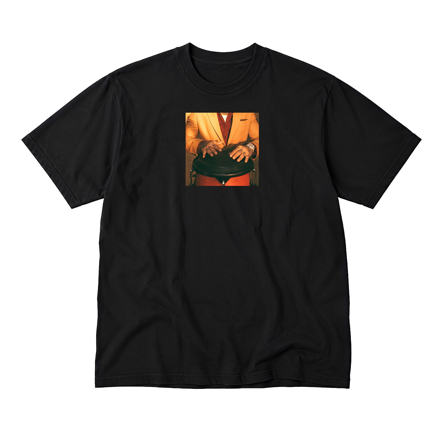 PLAYERA EL DISCO DE SALSA - NEGRO