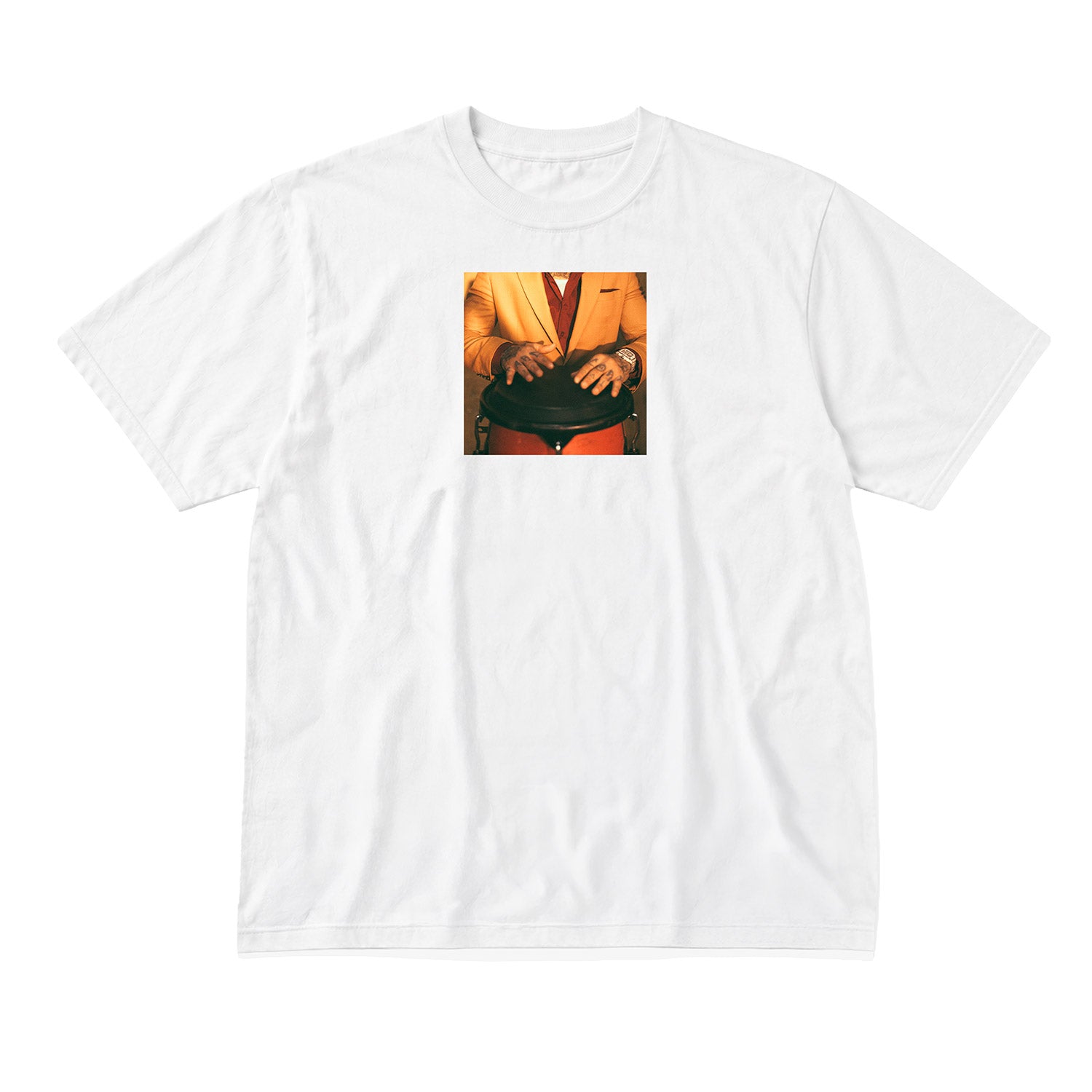 PLAYERA EL DISCO DE SALSA - BLANCO